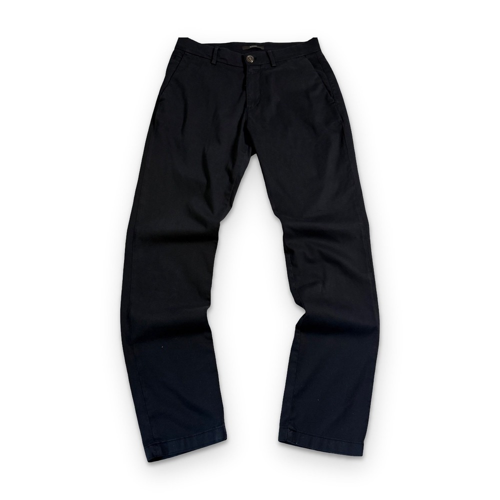 Boggi Milano Marcello Pants Mens 31 Black Slim Stretch Cotton Tencel Chinos $228